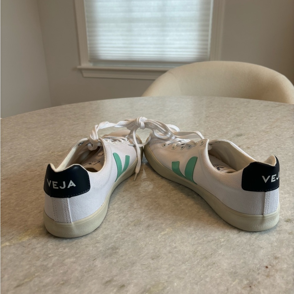 Womens VEJA Esplar SE 'White Turquoise Nautico' New Size 11 - Picture 4 of 10